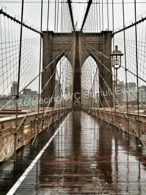 Brooklyn Bridge in the Rain